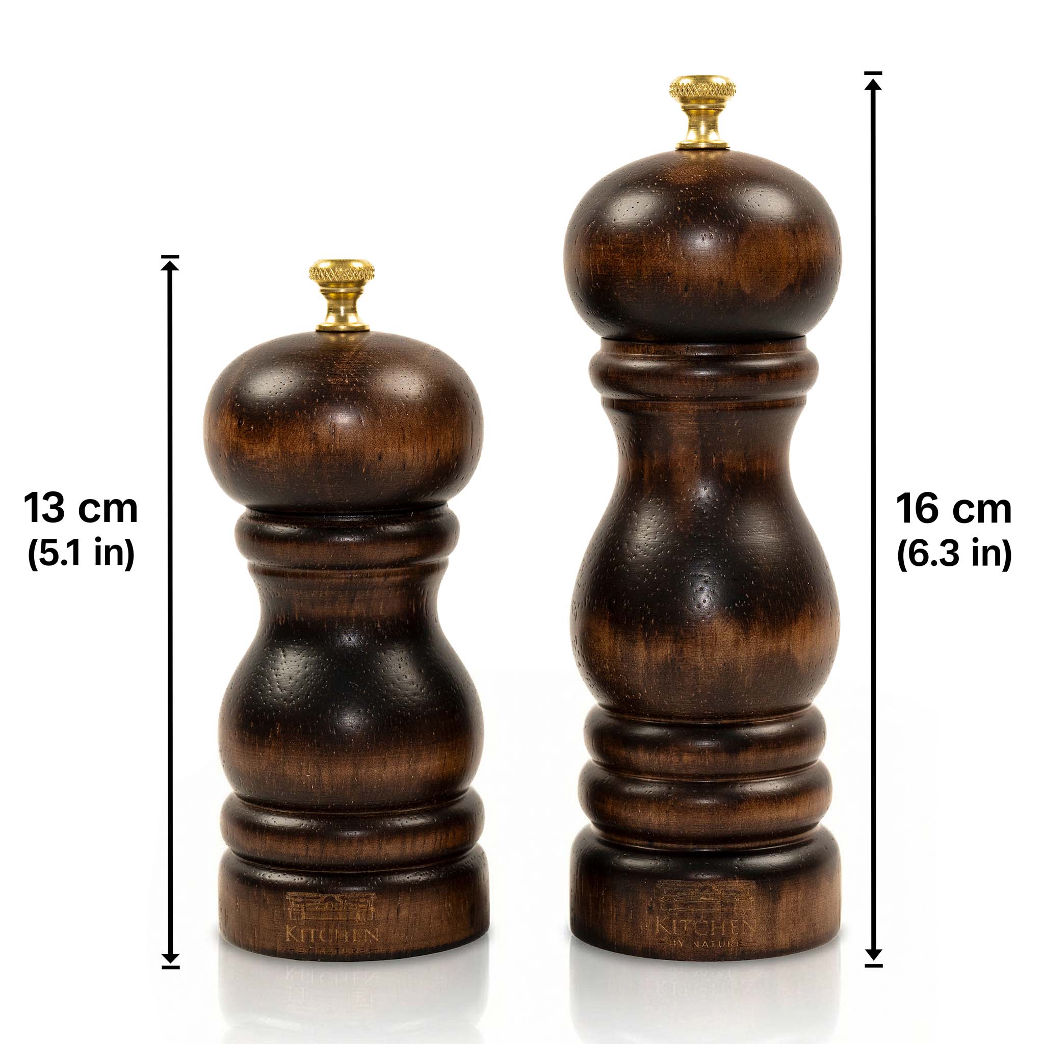 Salz- & Pfeffermühlen Set (16 / 13 cm)