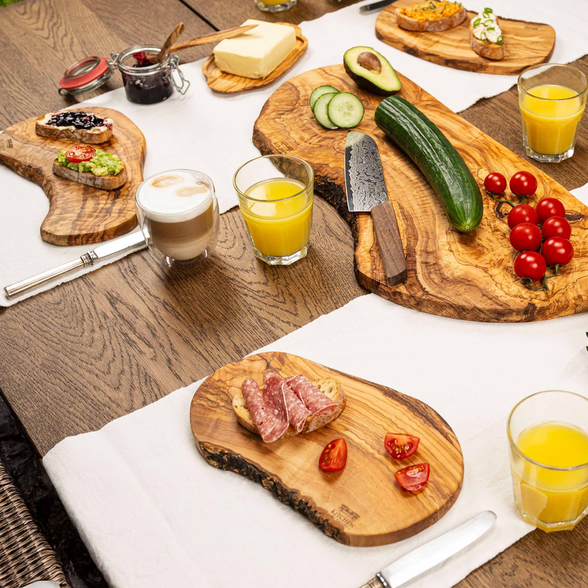 Frühstücksbrettchen – 3er Set (25 cm)