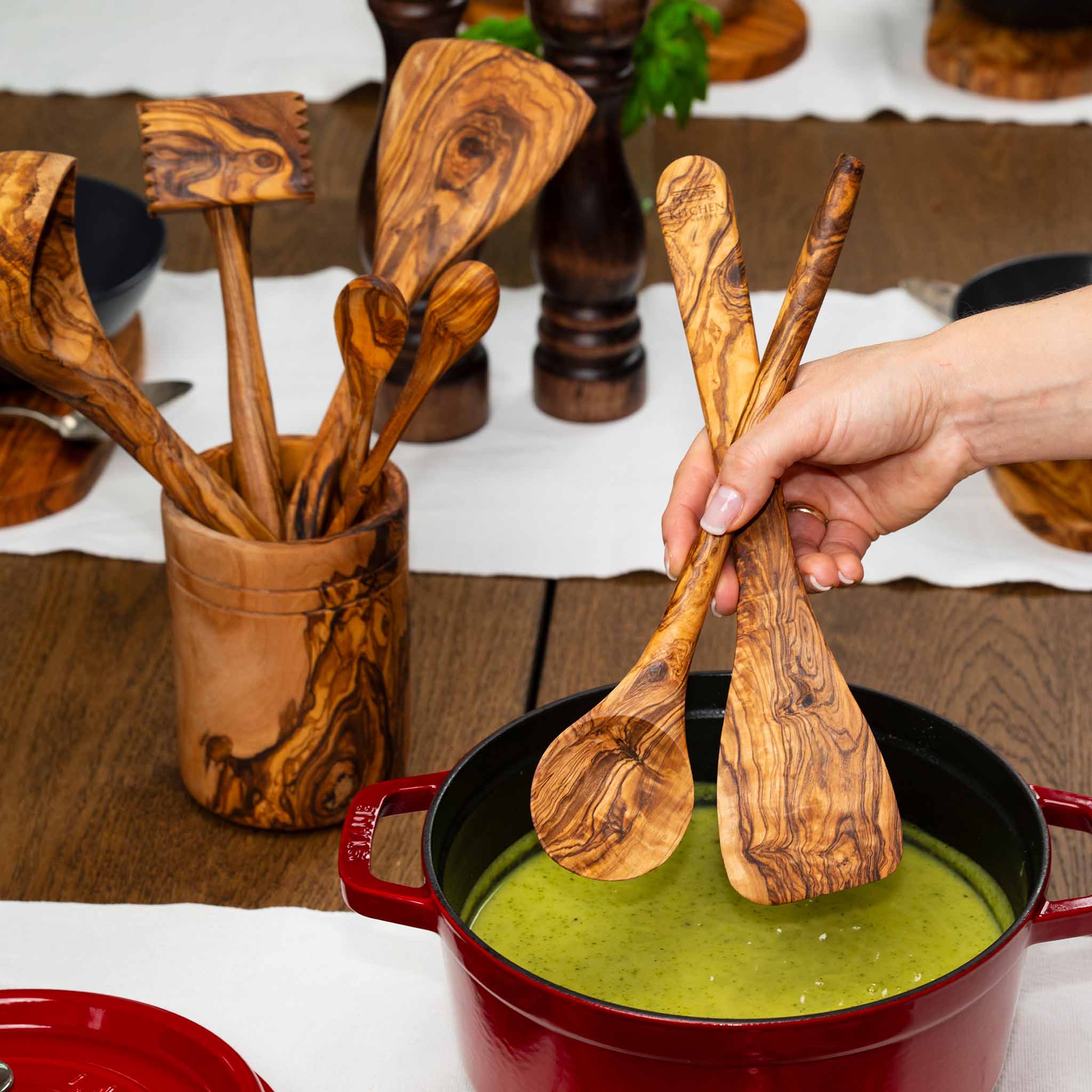 Pfannenwender & Kochlöffel (30 cm)