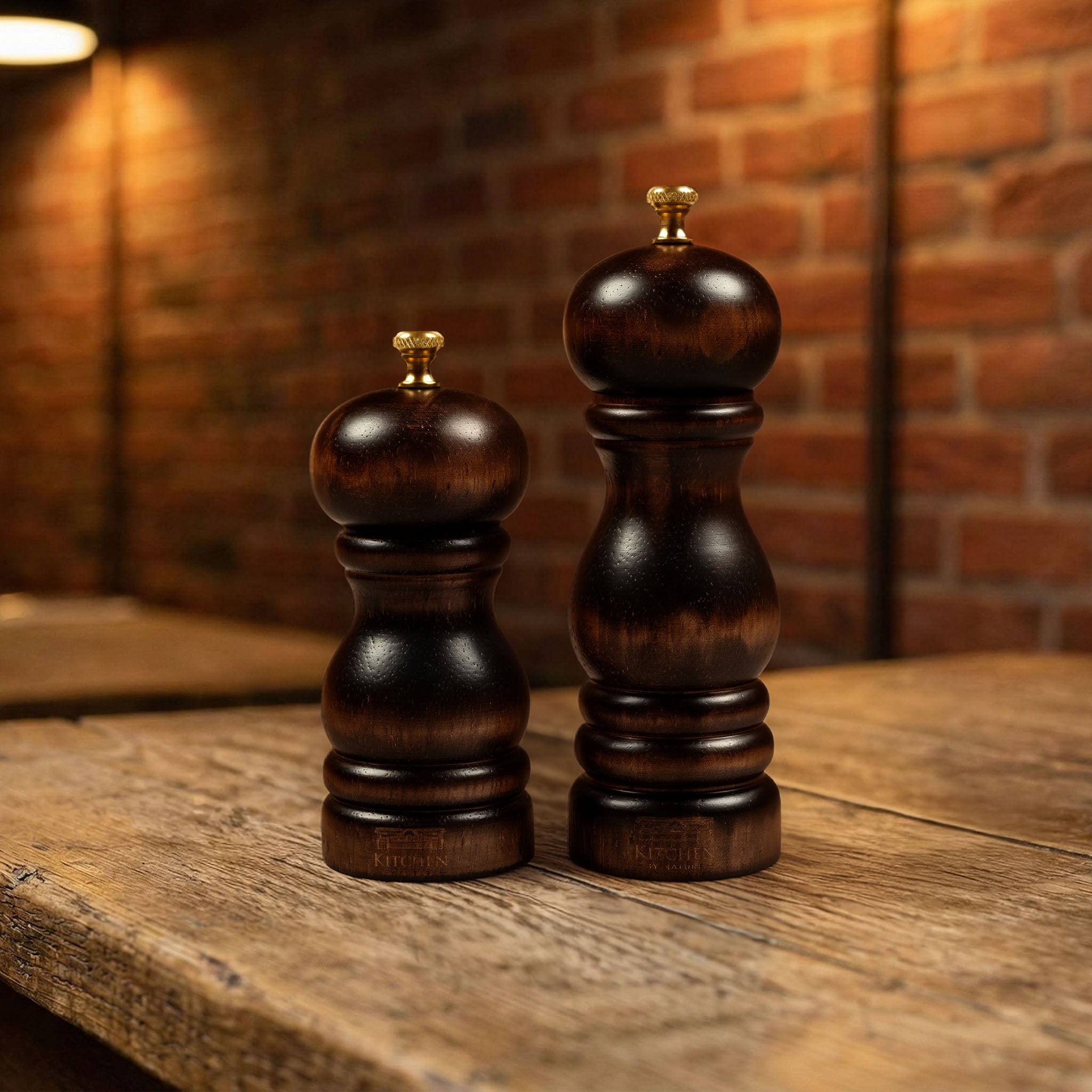 Set de moulins à sel et à poivre (16 / 13 cm) 