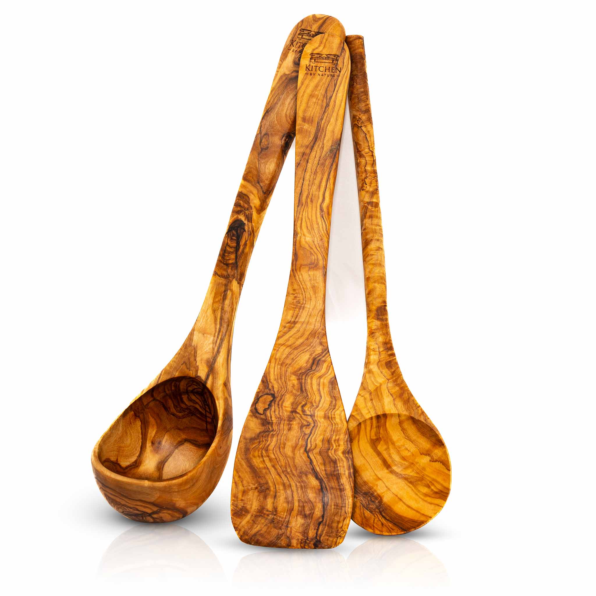 Suppenkelle, Pfannenwender & Kochlöffel (30 cm)